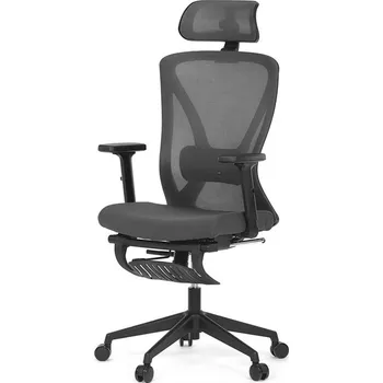 Jídelní židle Autronic Kancelářská židle, synchronní mechanismus, šedá síťovina, KA-S257 GREY