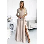 Dámské šaty NUMOCO AMBER 309-10 BÉŽOVÁ S