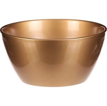 Obal na květináč Keramický obal na květiny Terakota, pr. 25 cm, zlatá