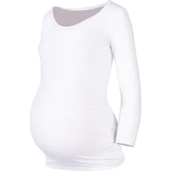 Dámská mikina Těhotenská halenka Lumide bílá vel. S/M