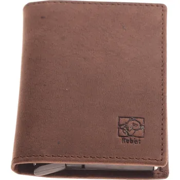 Peněženka Pánská kožená ručně vyrobená peněženka s hliníkovým pouzdrem na karty Kubát RFID/hnědá/760032DB