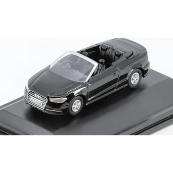 autíčko Audi S3 Cabrio černá 1:76 - Oxford Audi S3 Cabrio - kovový model