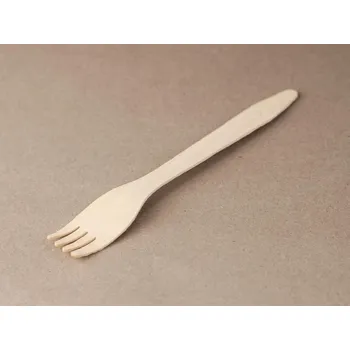 Příbor Dřevěná vidlička 16 cm