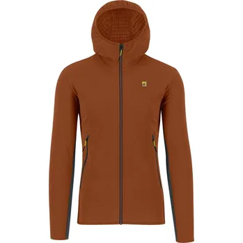 Pánská mikina KARPOS Marmolada Hoodie Fleece, Mahogany/Woodl.Gray velikost: L