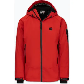 Pánská zimní bunda Pitbull Padded Rockfish Hooded fluorescent red