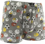 Pánské boxerky Lonka - Kevin, světle šedá, míče Barva: Šedá, Velikost: XXL