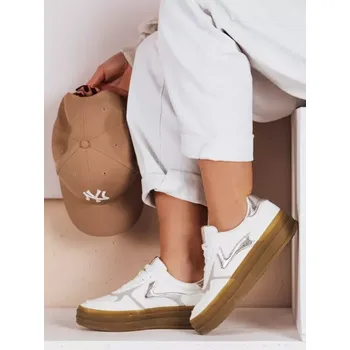 Dámské tenisky Dámské boty DSTREET SPARKSOLO ZY0629 STŘÍBRNÁ 38