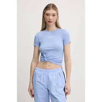 Tričko Guess Jeans tyrkysová barva, W5RI57 KA0H1 W5RI57.KA0H1 05X, vel. L