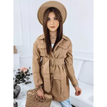 Dámský kabát Dámský kabát DSTREET NY0523 BÉŽOVÁ S