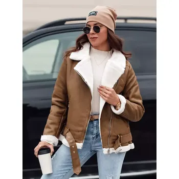 Dámská bunda Dámská bunda DSTREET NORFDIMA TY4738 KARAMELOVÁ S