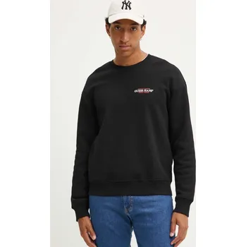 Pánská mikina Mikina Guess Jeans pánská, černá barva, s potiskem, M4YQ17 K9V31 M4YQ17.K9V31 99X, vel. S