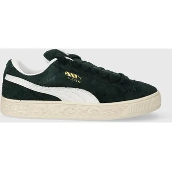 Pánská obuv Kožené tenisky Puma Suede XL Hairy 397241 zelená 77X, EUR 42.5