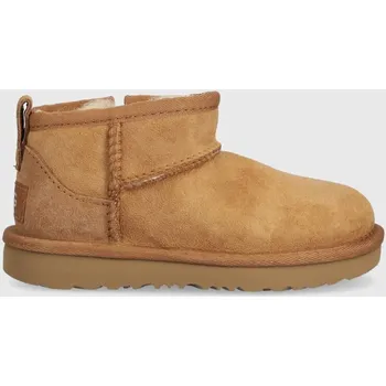 Dívčí sněhule Dětské semišové sněhule UGG T CLASSIC ULTRA MINI béžová barva 1130750T 80X, EUR 26