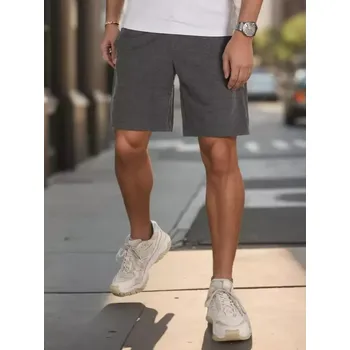 Pánské kraťasy Pánské kraťasy DSTREET SX2484 TMAVĚ ŠEDÁ XXL