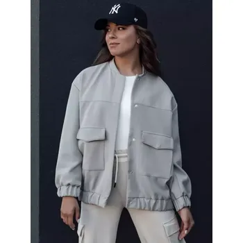 Dámská cargo bunda Dámská bunda DSTREET QUESI TY4474 TMAVĚ ŠEDÁ S