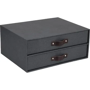 Úložný box Organizér dokumentů Bigso Box of Sweden Birger 9431C6849LEA648 černá 99X