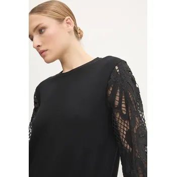 Dámský svetr Svetr z vlněné směsi Answear.LAB dámský, černá barva, lehký 10181.hos 99X, vel. S/M