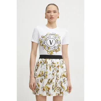 Pánské tričko Tričko Versace Jeans Couture bílá barva, 78HAHC01 CJ02C 78HAHC01.CJ02C 00A, vel. XS