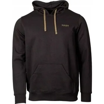 Rybářské oblečení Mikina Nash Make It Happen s kapucí a rybím logem, černá. Velikost XL.