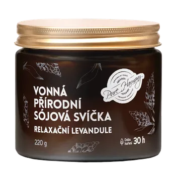 Svíčka Pure Harmony Přírodní vonná sójová svíčka 220 g Relaxační levandule