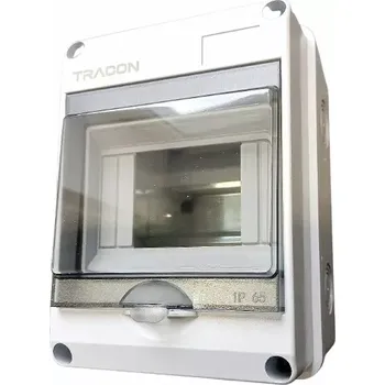 Rozvaděč Tracon EDFKIP65U51 Rozvodnice nástěnná venkovní IP65, 5M, šedá (Tracon EDFKIP65U51)
