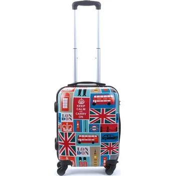 Malý kabinový kufr na 4 kolečkách ABS London 30 l WK03 multicolor
