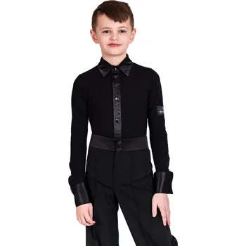 Pánská košile dance-pOint | Košile dětská body DP černá - 146