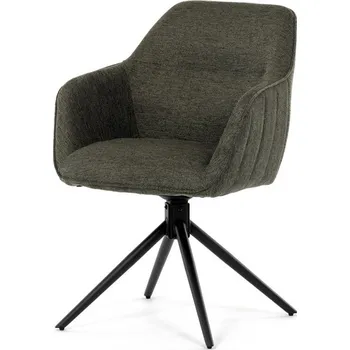 Jídelní židle Autronic Jídelní židle, zelená, látka, HC-536 GRN2