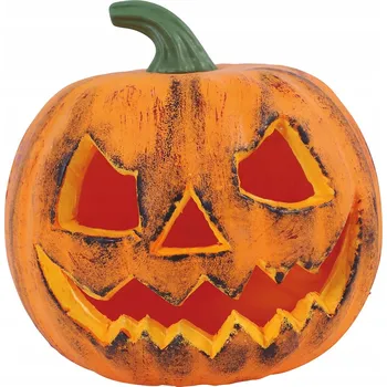 Party dekorace Pěnová DÝNĚ strašidelná oranžová dekorace na HALLOWEEN 20cm hezká 20 cm