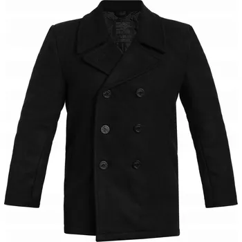 Pánský zimní kabát Mil-Tec pánský kabát černý klasický do pasu US Navy Peacoat velikost 4XL