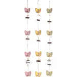 Autronic Motýli - dřevěná girlanda, mix 3 barev, cena za 1 ks, sada 6 ks