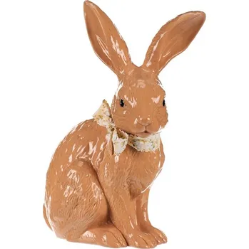 Autronic Zajíc - keramická soška, barva hnědá, sada 2 ks