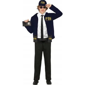 Karnevalový kostým Kostým Agent FBI, převlek Kostým karneval, vel M