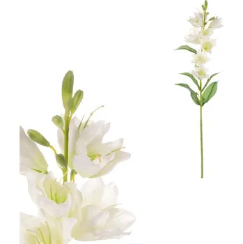 umělá květina Autronic Zvonek - umělá řezaná květina, krémová, sada 6 ks