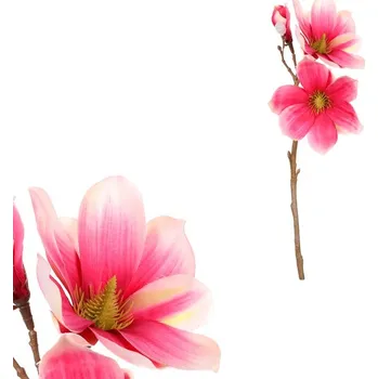 umělá květina Autronic Magnolie - umělá květina, barva růžová, sada 12 ks