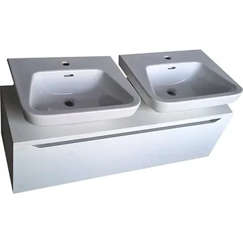 Koupelnový nábytek BPS-koupelny Koupelnová skříňka s keramickými umyvadly Moderna