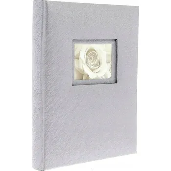 Fotoalbum Šité kapesní album na fotografie 10x15/300 LOVE SILVER