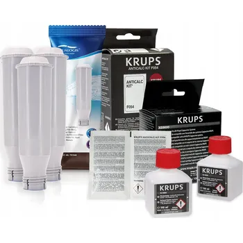 Kávovar Sada filtrů Krups AL-TES46 3ks, Odvápňovač Krups F054, Krups XS9000