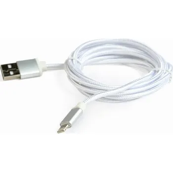Datový kabel Kabel Gembird USB - Apple Lightning 1,8 m stříbrný