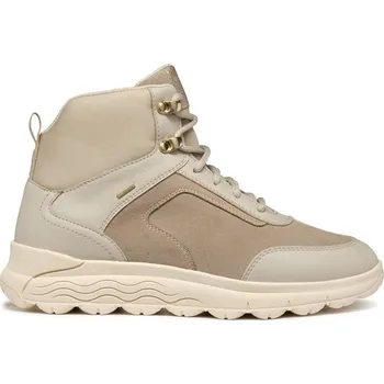 Dámské kozačky Nízké kozačky Geox D SPHERICA 4X4 B ABX dámské, béžová barva, na plochém podpatku, D4626B 08522 C6738 D4626B.08522.C6738 01X, EUR 36