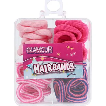 Glamour gumičky do vlasů v krabičce 12 ks