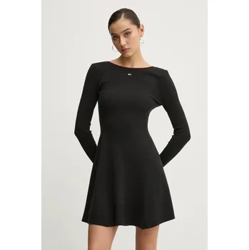 Dámské šaty Šaty Tommy Jeans DW0DW19469 černá 99X, vel. XL