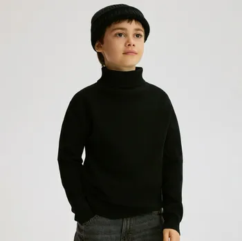 Chlapecká mikina Reserved - Klasický rolák - černý - 831BE-99X - 831BE-99X-164