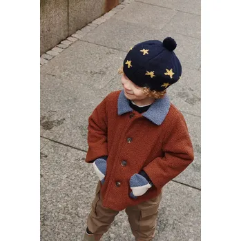 Dámský kabát Dětský kabát Konges Sløjd CALIN ROCKET COAT KS101913 hnědá 89X, vel. 134-140