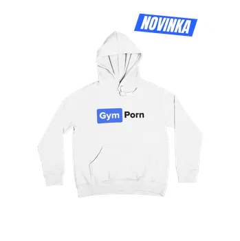Pánská mikina Mikina GymPorn Hoodie – White | GymPorn XXXL