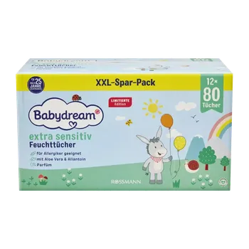 Hygienický ubrousek Babydream Vlhčené ubrousky Extra sensitive XXL balení 960 ks