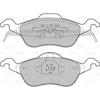 Brzdová destička VALEO Brzdové destičky 598317