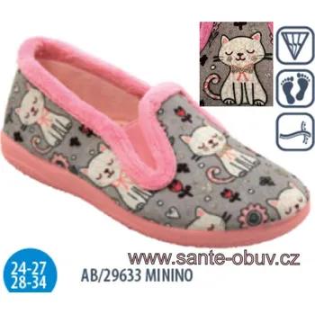Dámská zdravotní obuv SANTÉ AB/29633 MININO domácí obuv, papuče, kočky - 34