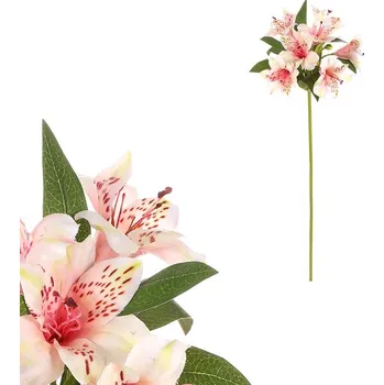 umělá květina Autronic Alstromérie - umělá řezaná květina, krémová, sada 6 ks