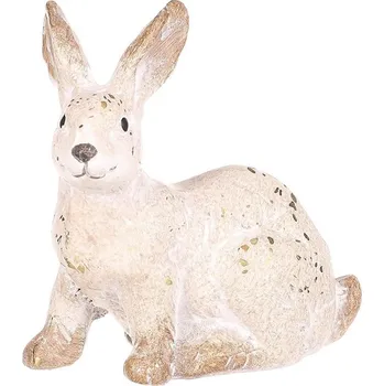 Autronic Zajíc keramický - malý, barva světle béžová, sada 12 ks